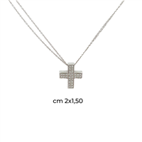 Necklace Recarlo Woman in Gold Diamante 0.18 Ct AB 171/B - AB 171/B